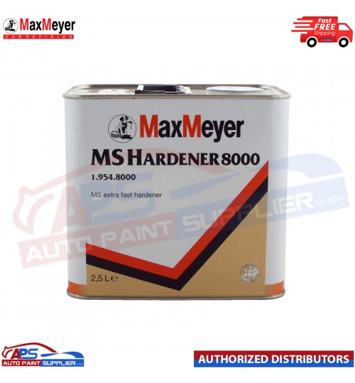 Max Meyer MS Hardener 8000 2K Extra Fast 2.5ltr Acrylics Products Paint Hardener